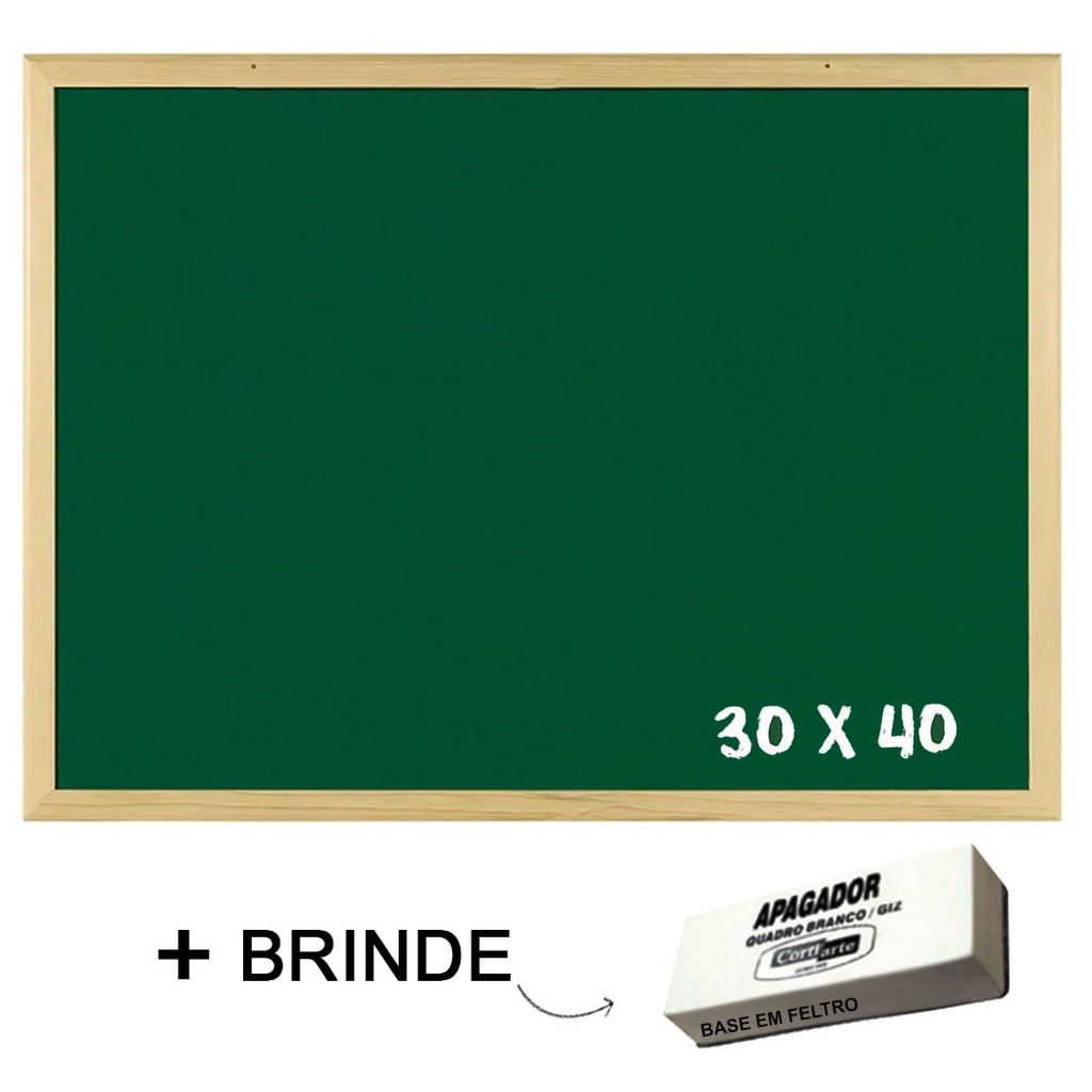 Lousa Quadro Verde Escolar Anota Es Li O X Cm Apagador Shopee