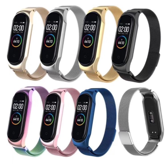 Pulseira A O Inox Magn Tica Milanese Para Mi Band E Escorrega O Pre O