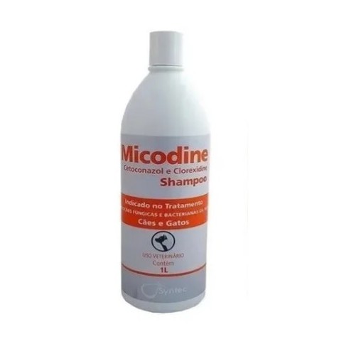 Shampoo Syntec Micodine Para Cães E Gatos 1 Litro Shopee Brasil