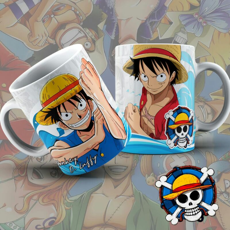 Caneca Personalizada Porcelana Luffy One Piece Shopee Brasil