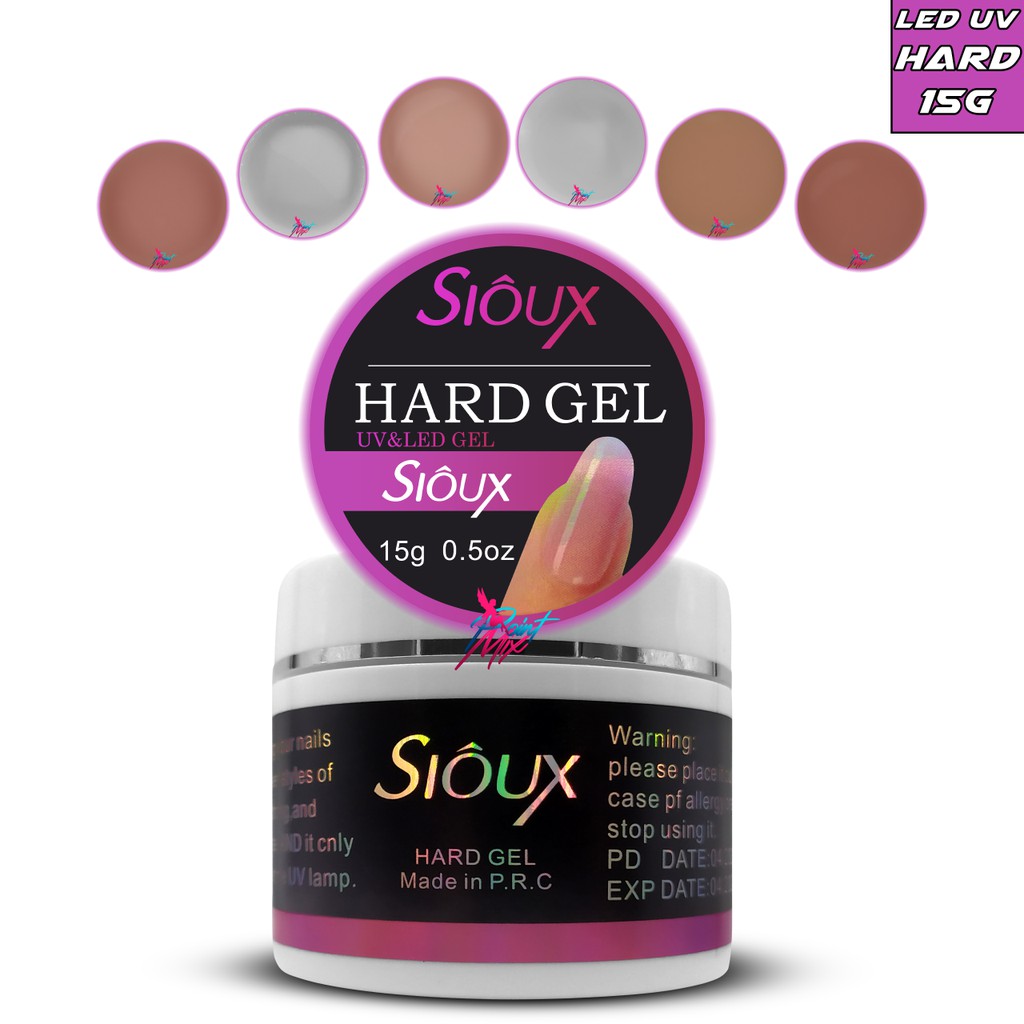 Hard Gel Sioux 15g LED UV Unhas De Fibra Acrigel Alongamento