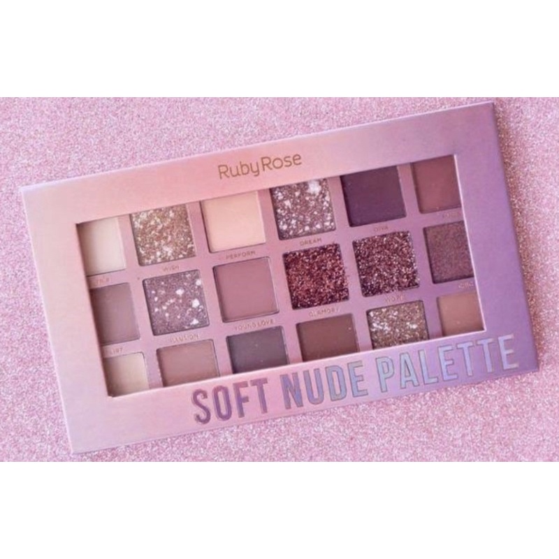Paleta Soft Nude Ruby Rose Shopee Brasil