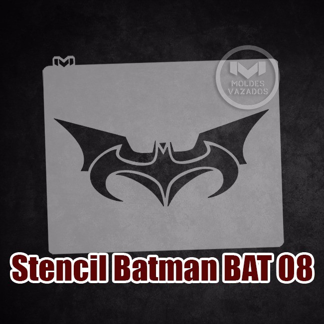 Moldes Vazados Stencil Batman Bat 08 Shopee Brasil