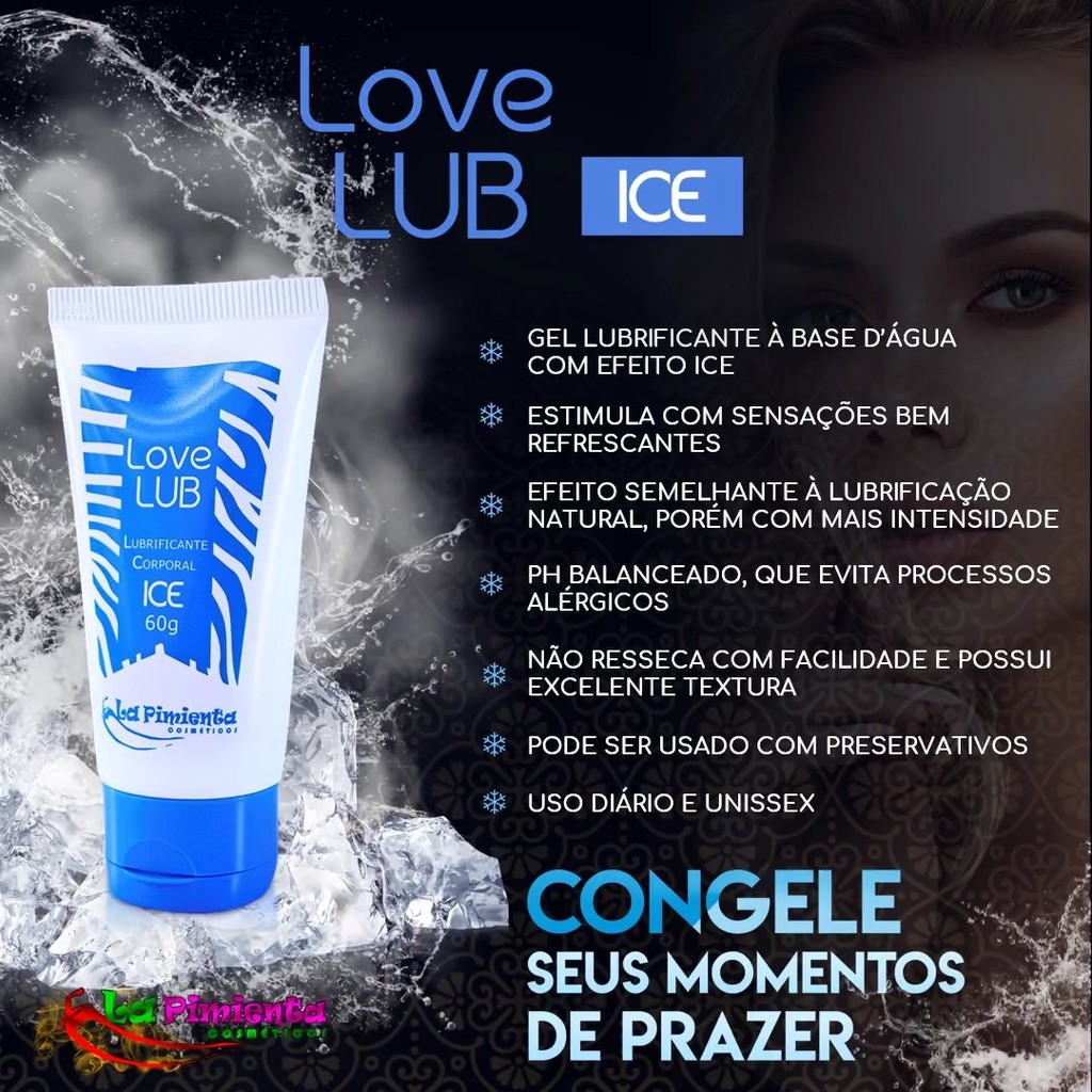 LOVE LUB ICE LUBRIFICANTE CORPORAL 60G LA PIMIENTA Shopee Brasil