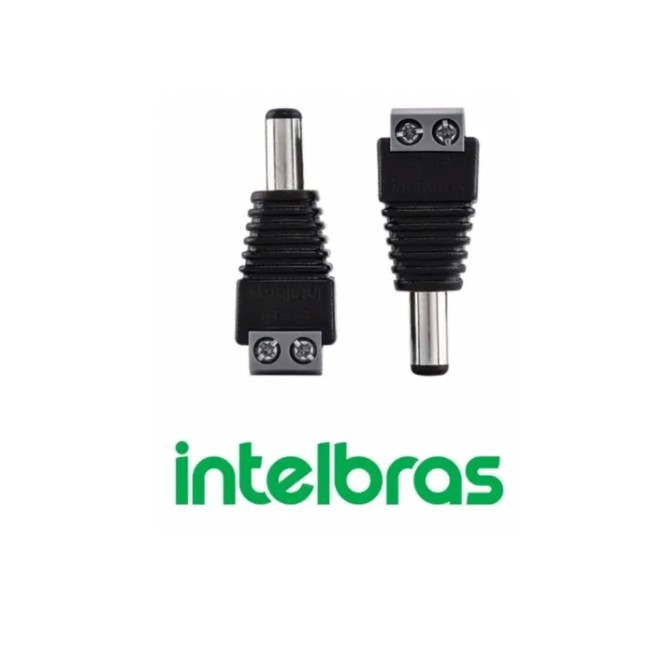 Conector Para Câmeras P4 Macho Conex 1000 Intelbras 10 Peças Shopee