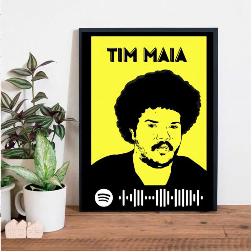 Quadro Tim Maia C Digo Spotify Tim Maia Shopee Brasil