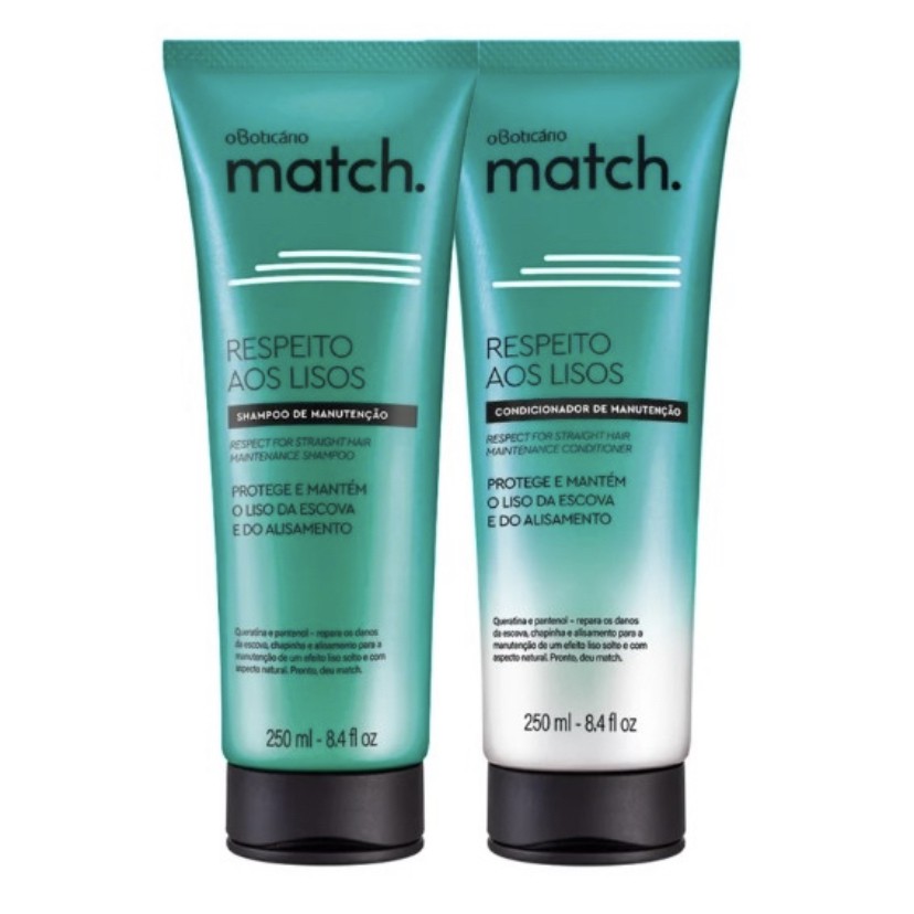 Shampoo Condicionador Linha Match O Boticario Shopee Brasil