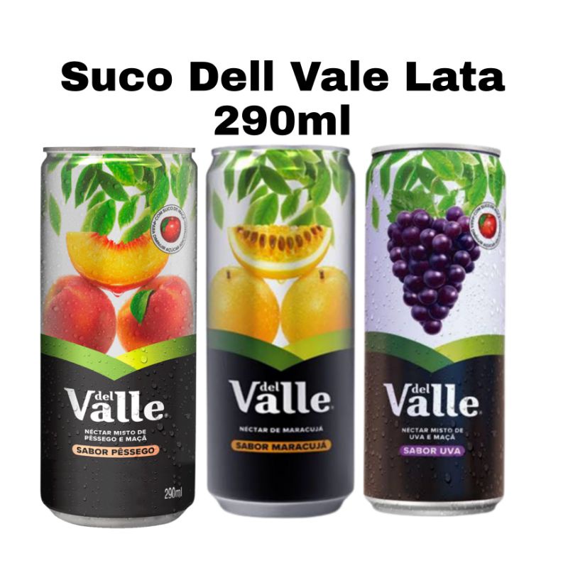 Suco Del Valle Sabores Lata 290ml Escolha Seu Sabor Shopee Brasil