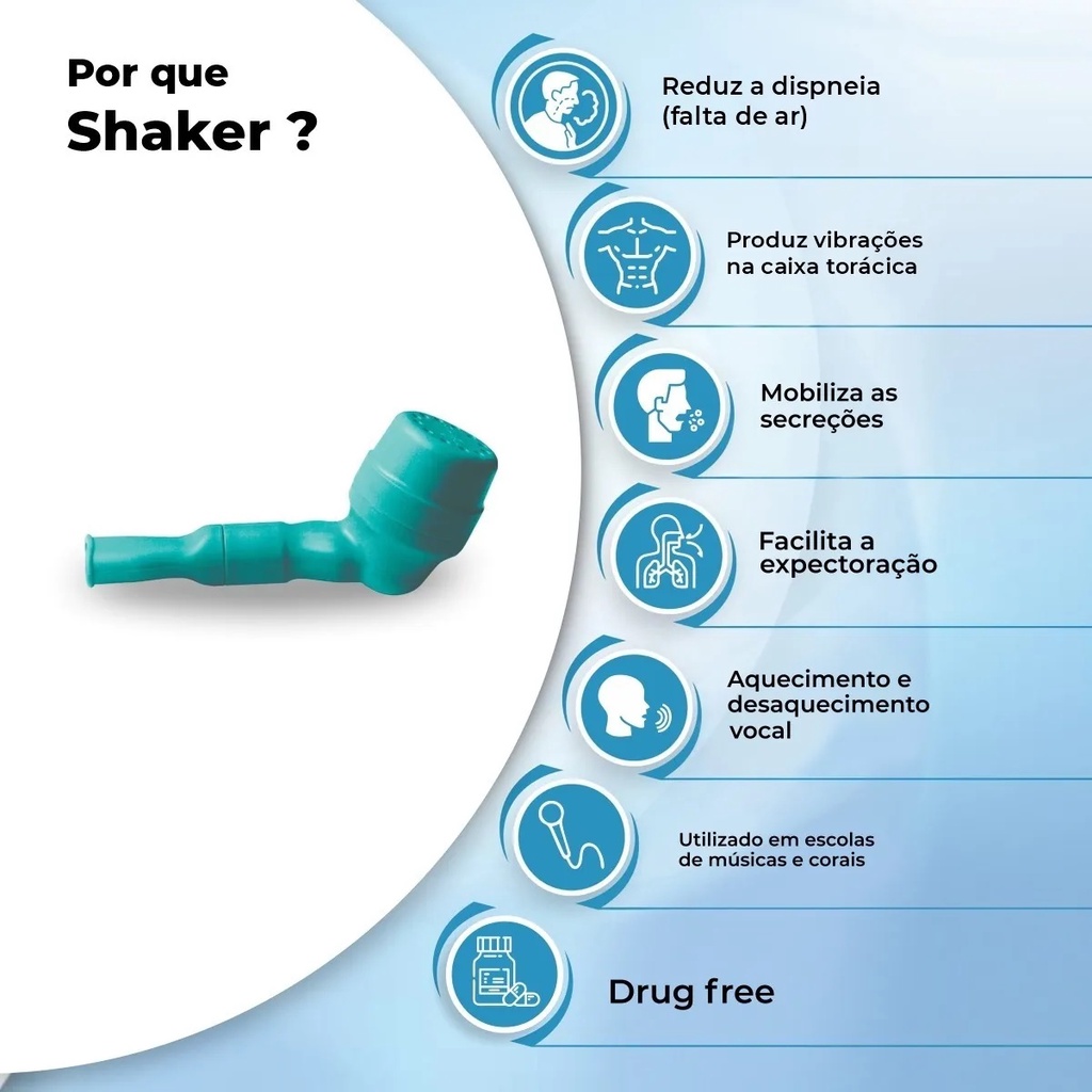 Aparelho Fisioterapia Respiratorio Shaker Classic Light Shopee Brasil