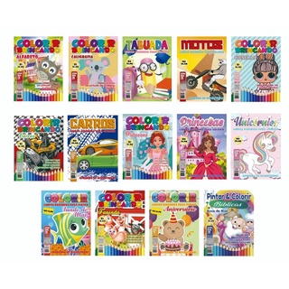 Kit Revistas Infantil De Colorir E Atividades Pintar Sortidos