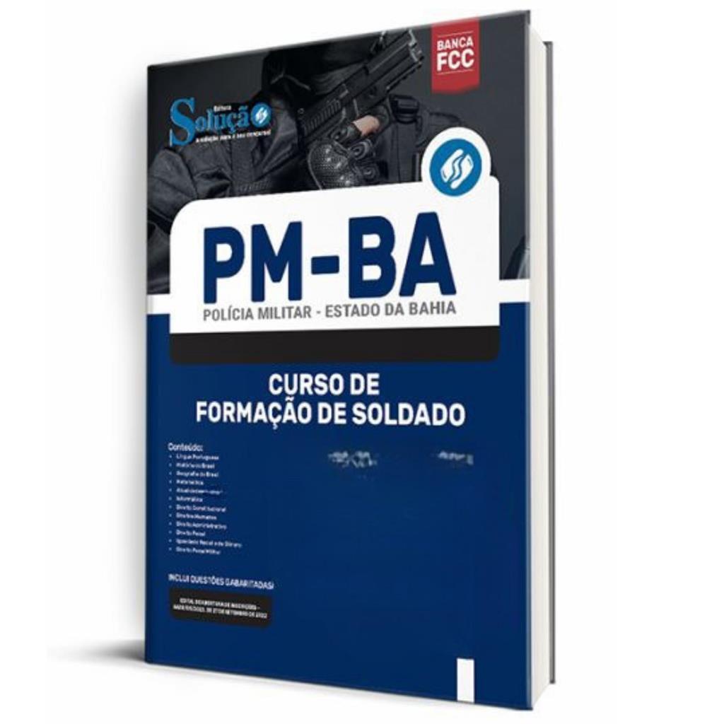 Apostila Pm Ba Atualizado Curso De Formacao De Soldado Ed Solucao