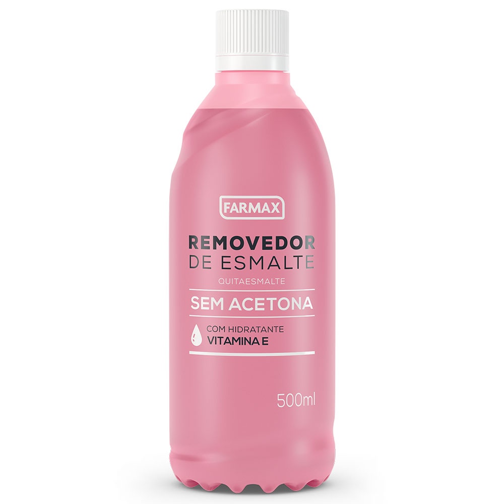 Removedor De Esmalte Vitamina E Sem Acetona Farmax 500ml Shopee Brasil