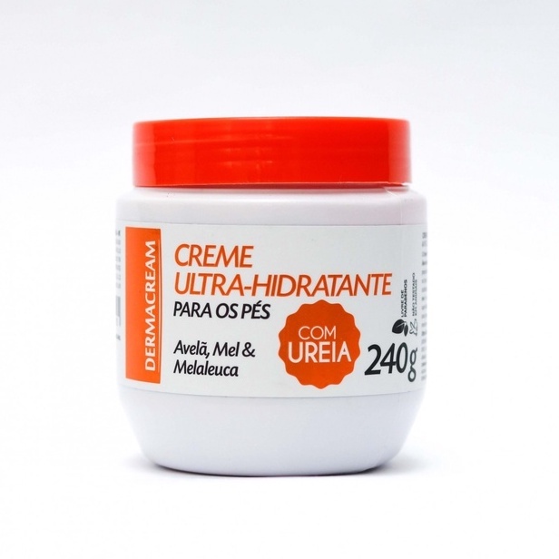 Creme Hidratante Para os Pés Dermacream Ultra Uréia e Melaleuca