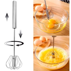 Misturador Batedor Mixer Giratório Fuê inox Semiautomático ovos clara