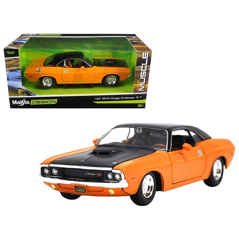 Miniatura Dodge Challenger R T 1 24 Classic Muscle 1970 Shopee Brasil