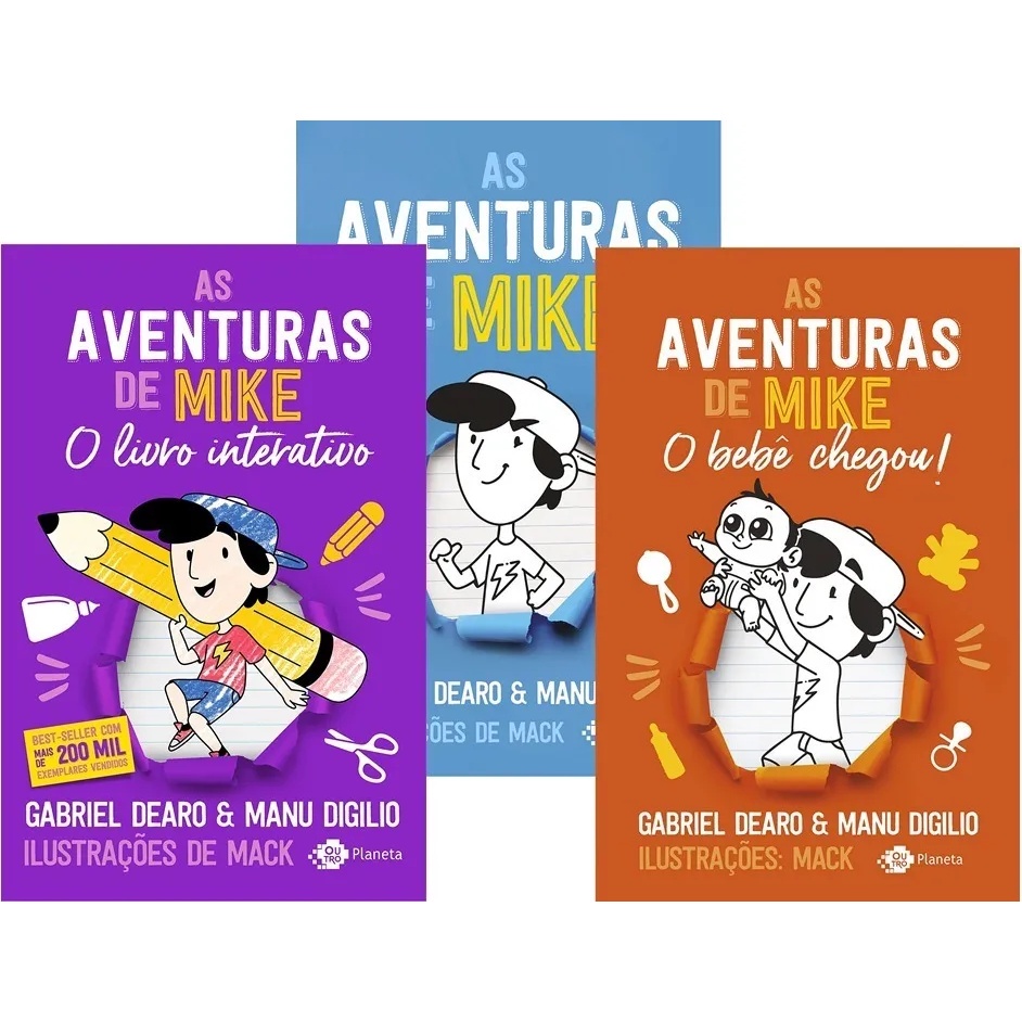 Livro As Aventuras De Mike Kit Os Titulos Shopee Brasil