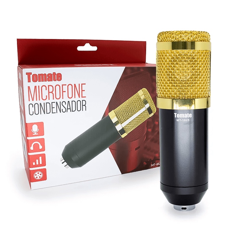 Microfone Condensador Tomate Shopee Brasil