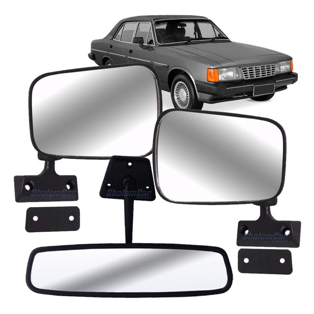 Kit Espelho Retrovisor Opala Caravan Chevette Marajo A