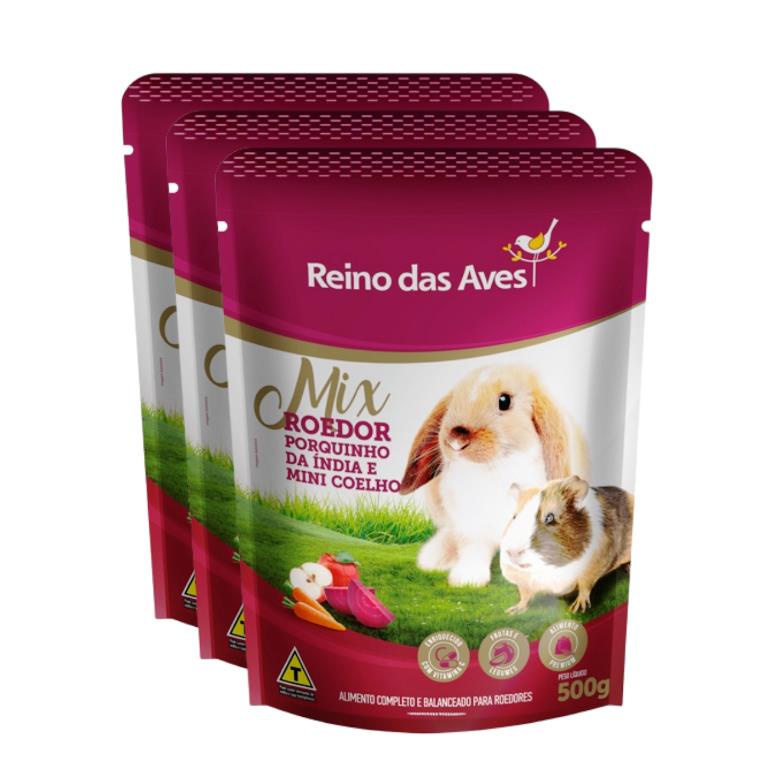 Kit Un Porquinho Da India Gold Mix G Reino Das Aves Shopee Brasil