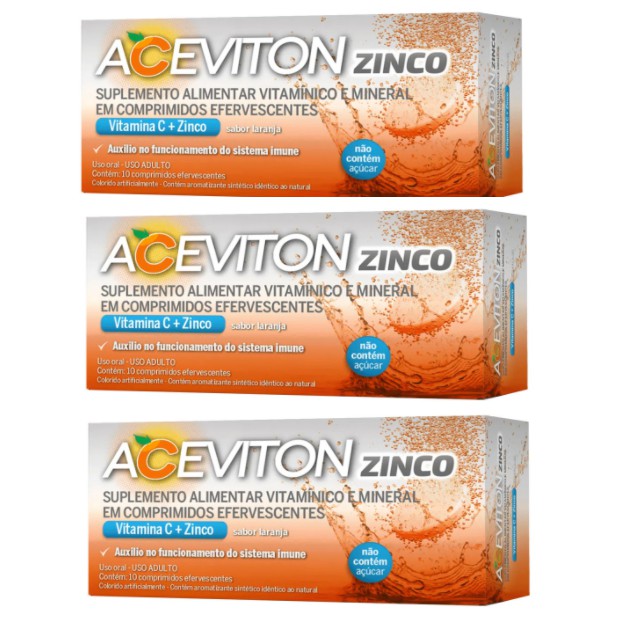 Vitamina C Zinco G Kit C Unidades Aceviton Zinco Cimed C