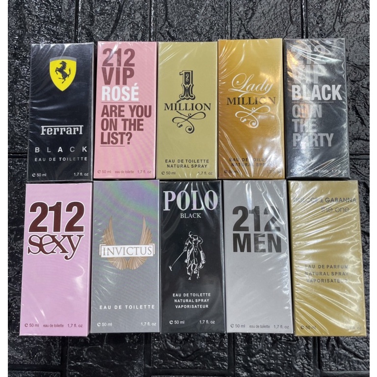 Perfumes Masculino e Feminino 50ml Modelo Variado Promoção Shopee Brasil