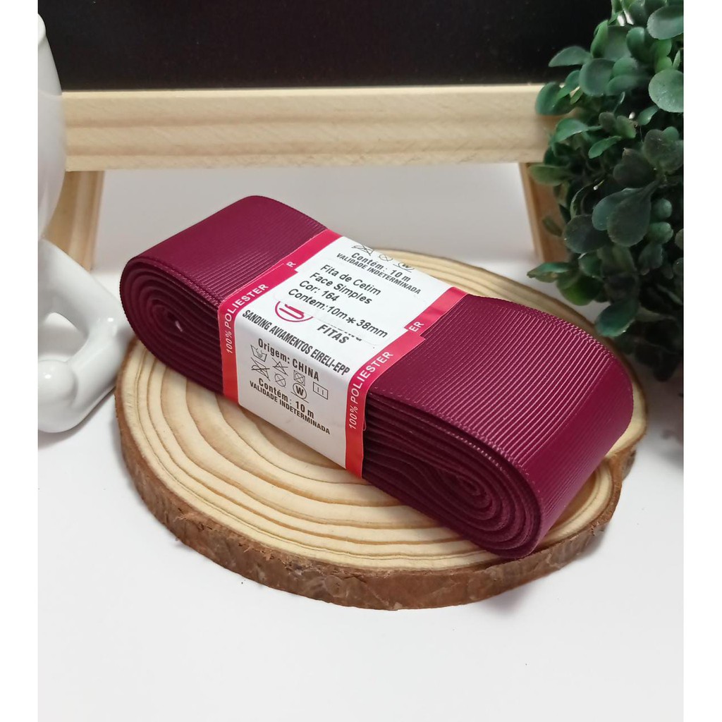 Fita Sanding De Gorgorao 38mm Cor 164 Marsala Shopee Brasil