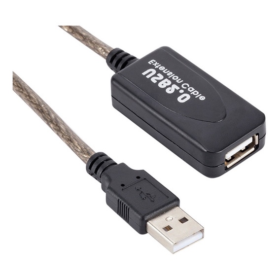 Cabo Extensor Usb 2 0 Ativo Amplificado 20m Macho Fêmea Shopee Brasil