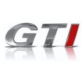 Emblema Gti Cromado Inclinado I Vermelho Gol Golf G G Shopee