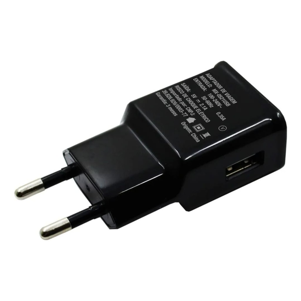 Carregador Tomada Plug Adaptador Fonte Usb 5v 2 1a Bivolt Shopee Brasil