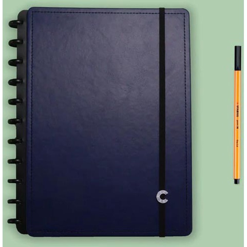 Caderno Inteligente Dark Blue Grande 80 Folhas Shopee Brasil