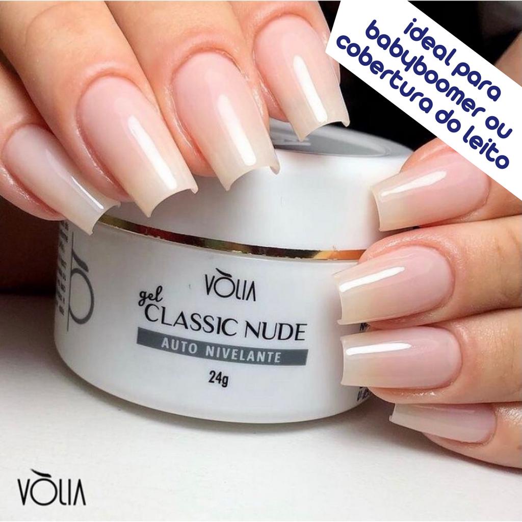 Gel Volia Classic Nude Alongamento Unhas Gr Shopee Brasil