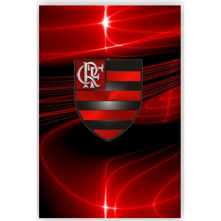 Placa Decorativa Hall Sala Escritório Quarto Clube Regatas Flamengo 1