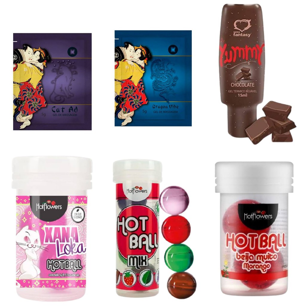 Kit Sex Shop Excitante Gel Oral Bolinha Explosiva Vibratória Shopee