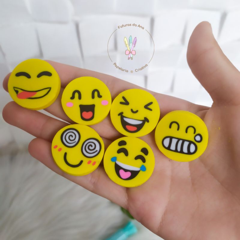 Kit Borrachas Mini De Emojis Kaz Mini Borrachas Pequenas De