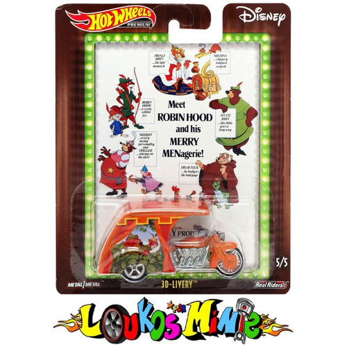 Hot Wheels D Livery Pop Culture Disney Robin Hood Lacrado Shopee Brasil