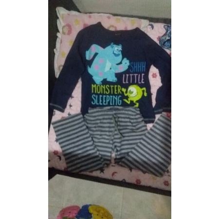 Pijama De Frio Disney Monstros S A Shopee Brasil