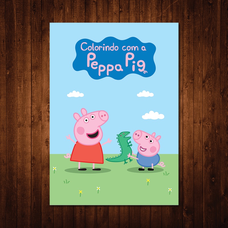 Kit Livros De Colorir Peppa Pig X Cm Shopee Brasil