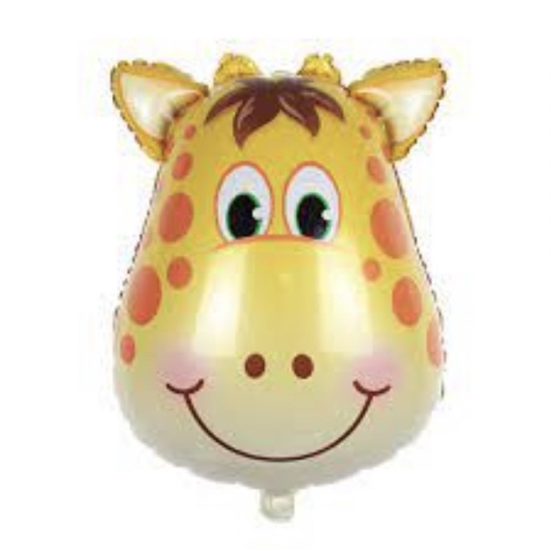 Balão Bexiga safári 30 cm Metalizado Para Festas e Decorações girafa