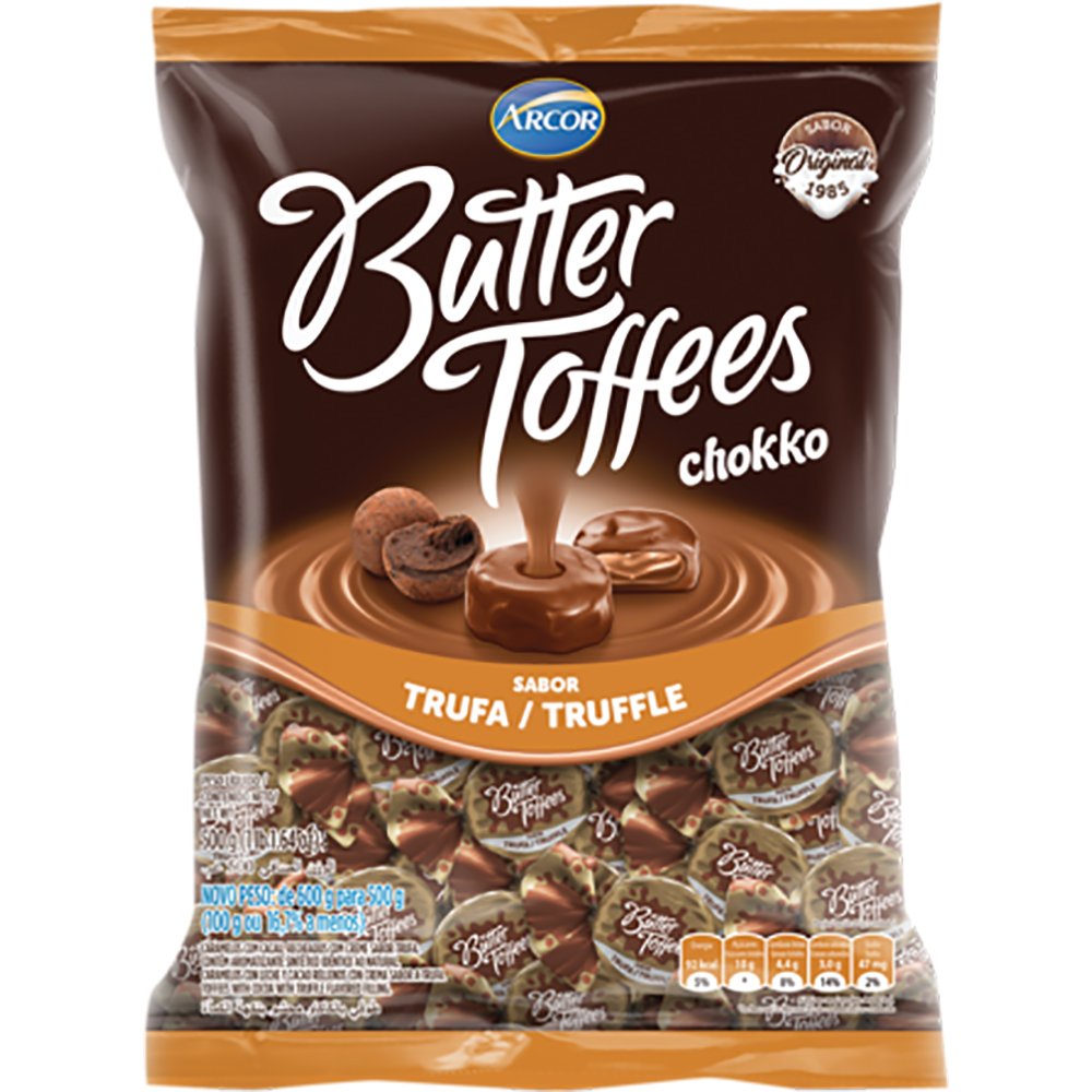 Saco De Bala Butter Toffees Recheada G Escolha O Seu Sabor