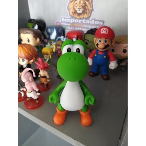 Boneco Yoshi Super Mario World Articulado Shopee Brasil