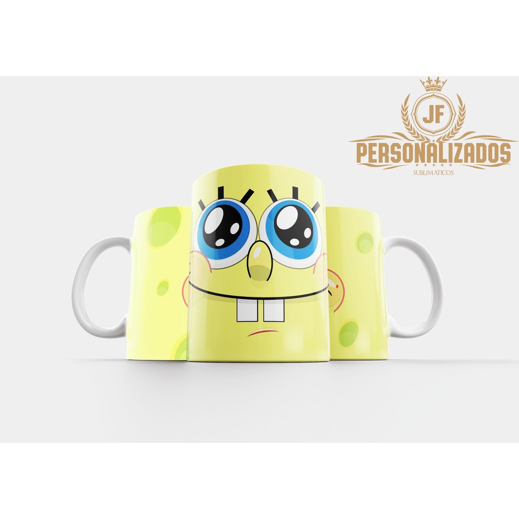 Caneca Personalizada Bob Esponja Porcelana Shopee Brasil