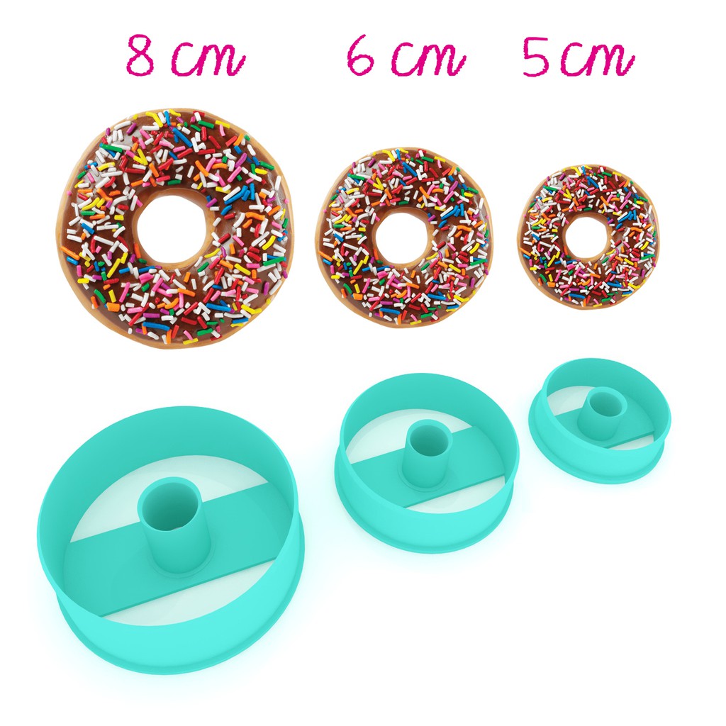 Cortador De Donut S 03 Tamanhos 8 Cm 6 Cm E 5 Cm Shopee Brasil