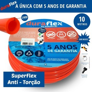 Mangueira De Jardim DuraFlex Siliconada Kit Completo 5 Anos Garantia