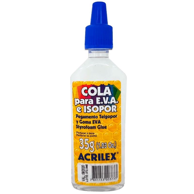 Cola Para EVA E Isopor 35 Gramas Acrilex Shopee Brasil