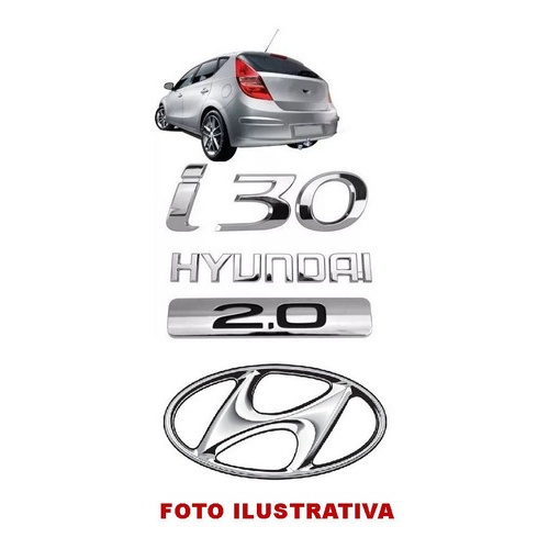 Kit Emblemas Hyundai I30 2 0 H Mala Shopee Brasil