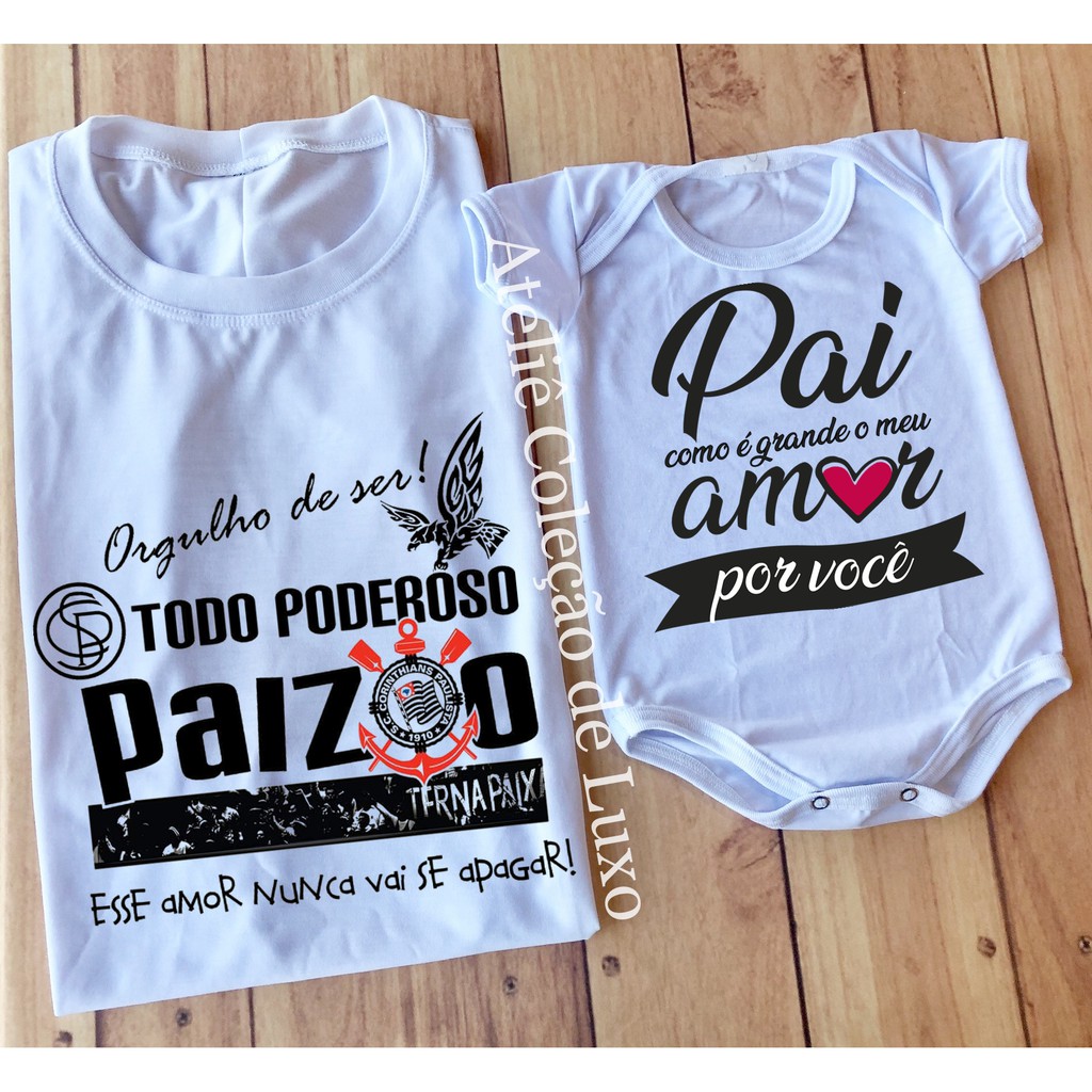 Camiseta e Body para Pai e Filho Todo poderoso paizão Pai como é