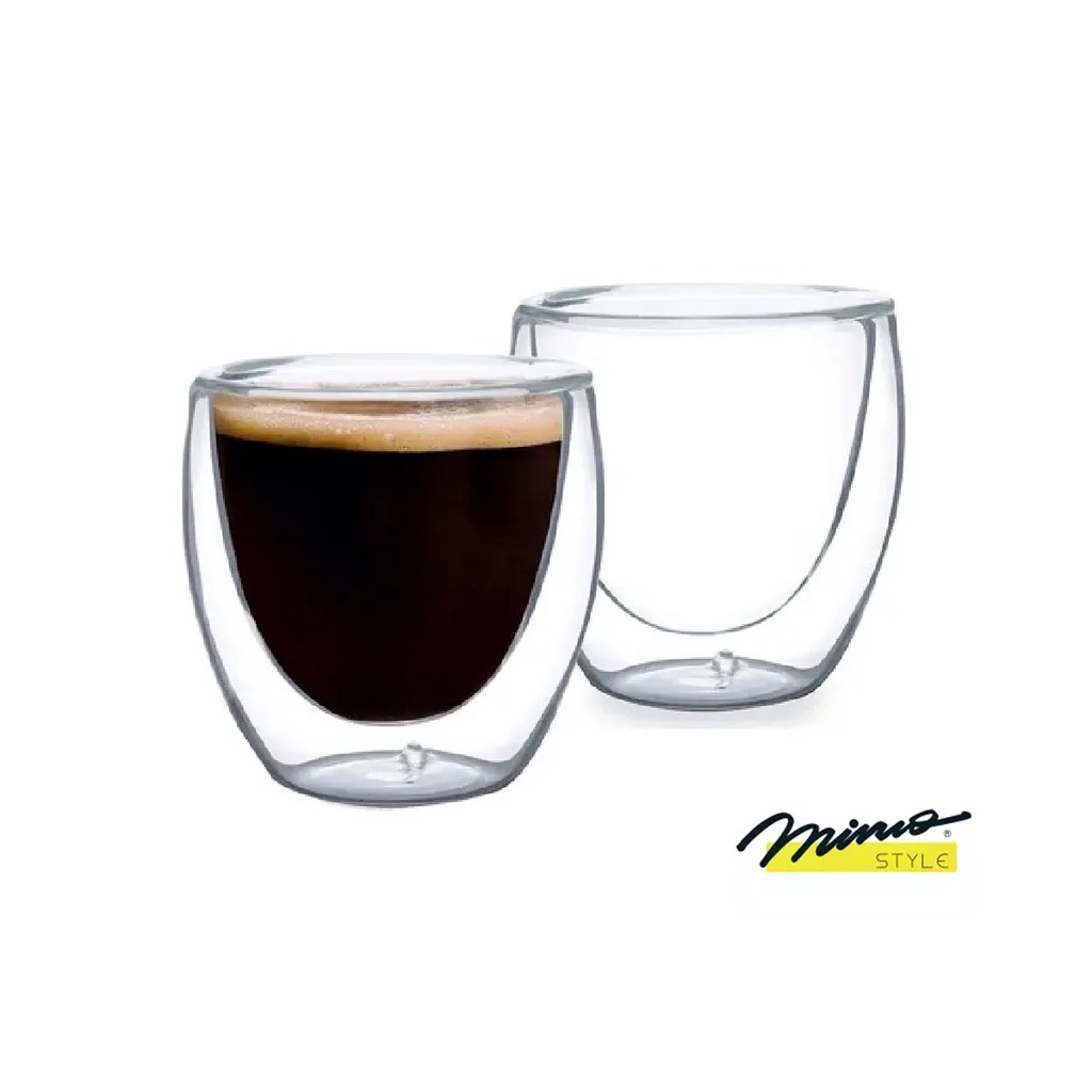 Copos De Parede Dupla Para Cafe Expresso Ml Mimo Style Shopee