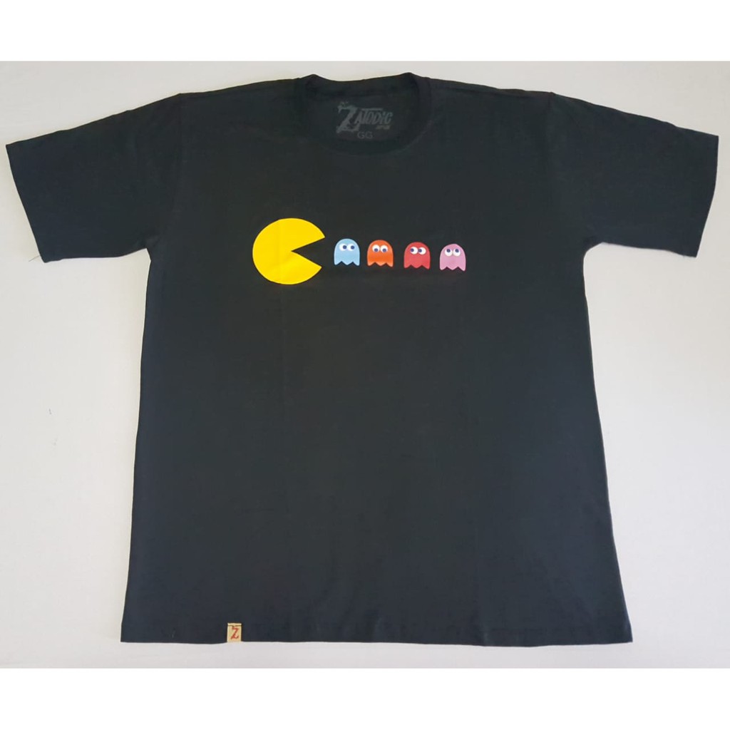 Camiseta Camisa PacMan Fantasmas Shopee Brasil