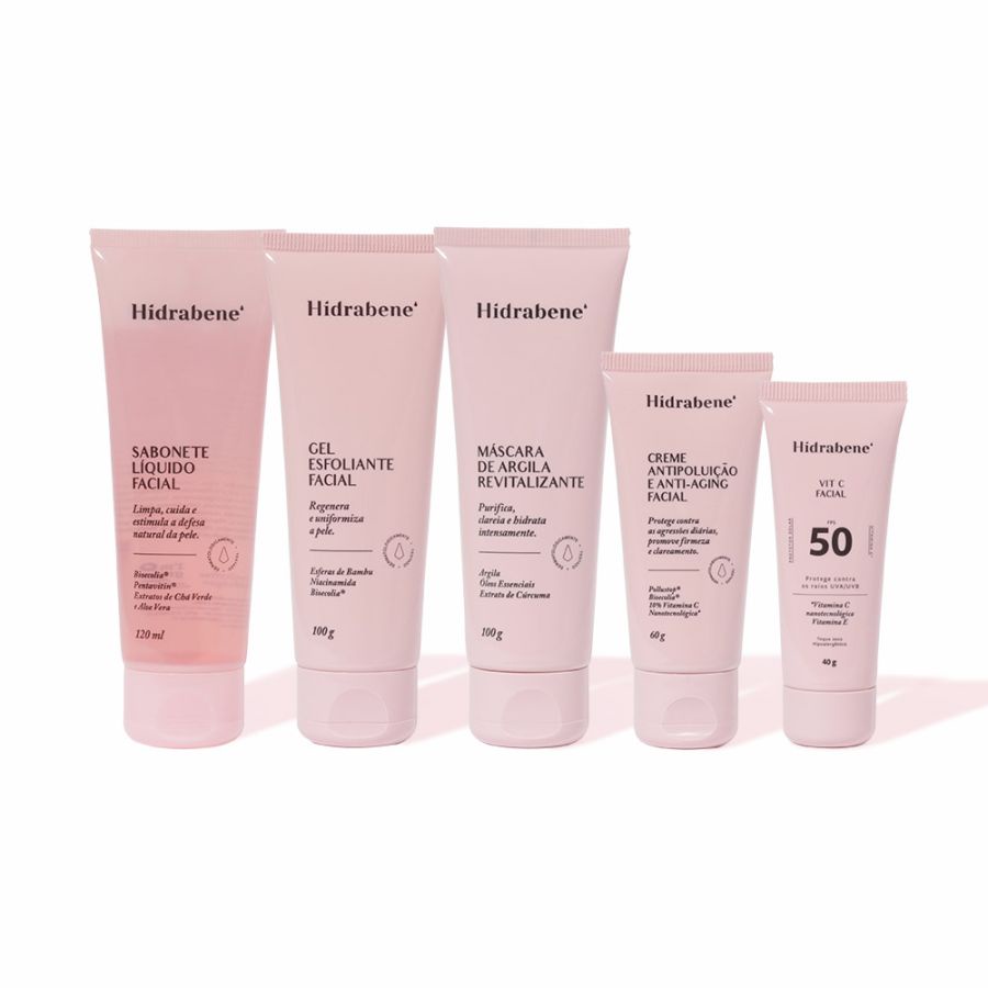 Kit Hidrabene Skincare Rotina Facial Hidrata O Shopee Brasil