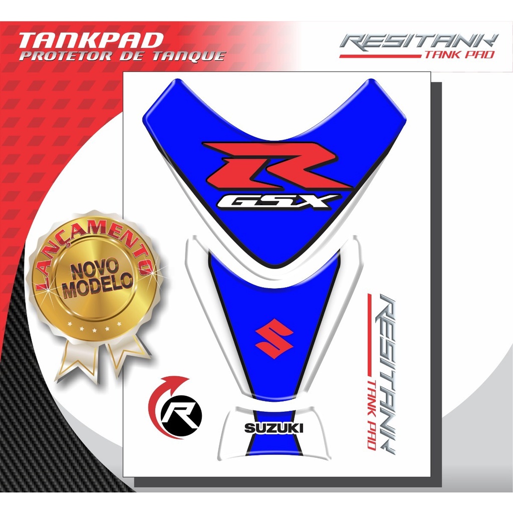 Protetor De Tanque Tankpad Srad Cc Gsx R Azul Resitank Shopee Brasil